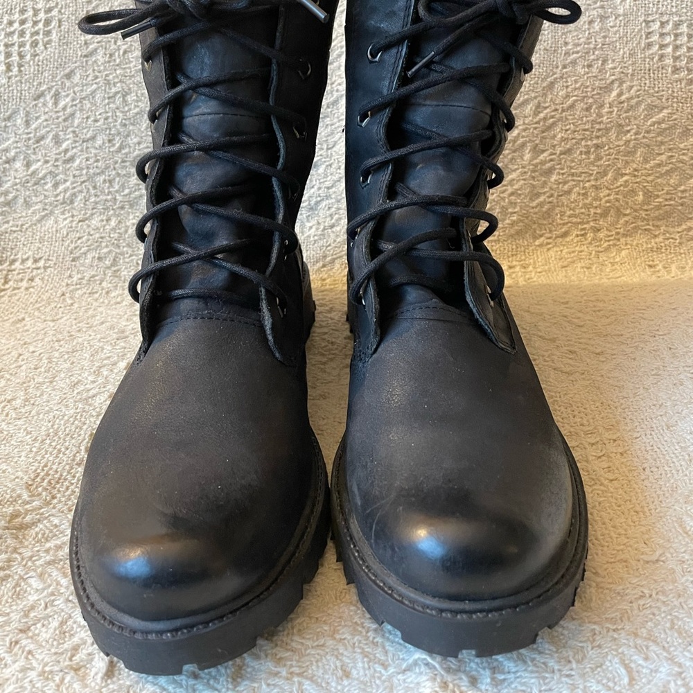 Roots combat boots